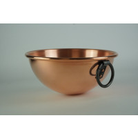 Schlagschüssel aus Kupfer mit einem ringförmigen Griff