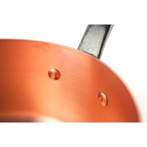 B-Ware- Kupferkasserolle mit Ausgießer Ø 16 cm