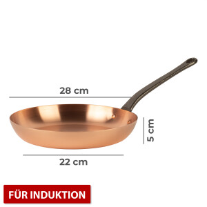 B-ware - Reine Kupferpfanne Ø 28 cm geeignet...