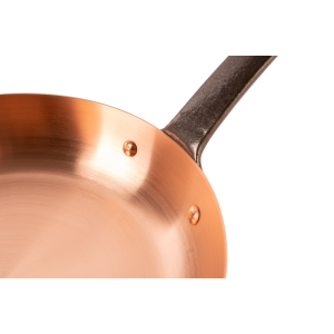 Reine Kupferpfanne Ø 24 cm geeignet für den Induktionsherd