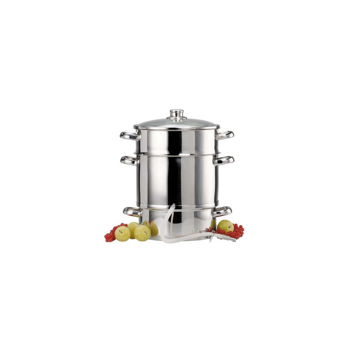 Edelstahl Entsafter Induktion 26cm