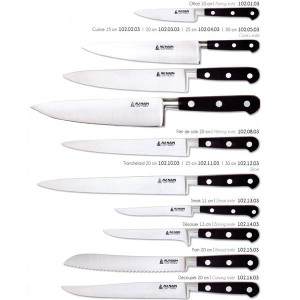 Au Nain geschmiedetes Messer "Ideal" Chefmesser - Kochmesser 20cm