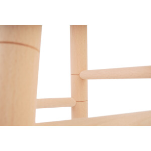 Cuisine Romefort - Tabouret Rond en hêtre Massif Non traité - Hauteur 50 cm - Tabouret de Travail, Tabouret de Guitare