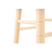 Cuisine Romefort - Tabouret Rond en hêtre Massif Non traité - Hauteur 50 cm - Tabouret de Travail, Tabouret de Guitare