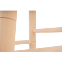 Cuisine Romefort - Tabouret Rond en hêtre Massif Non traité - Hauteur 50 cm - Tabouret de Travail, Tabouret de Guitare
