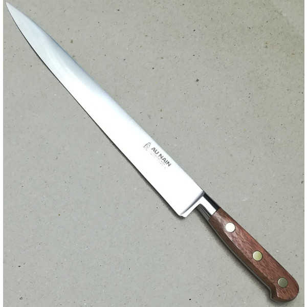 Au Nain geschmiedete Messer "Ideal" Holz Fleischmesser 25cm