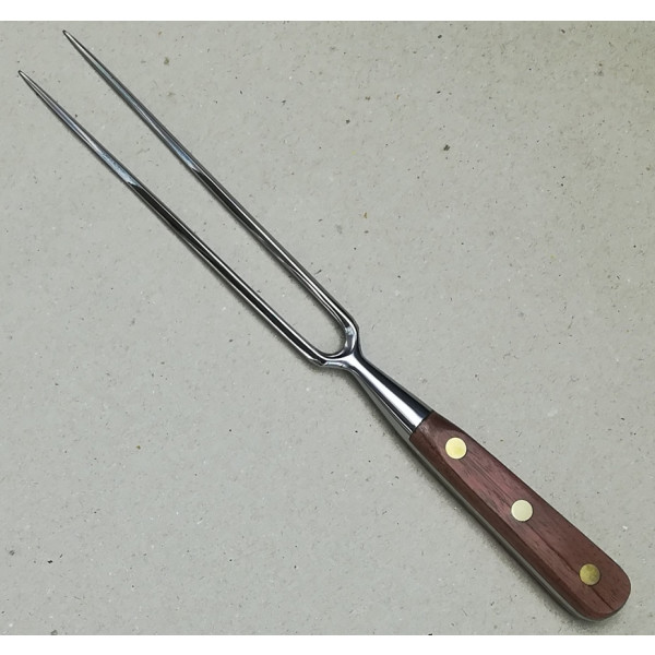 Au Nain geschmiedete Messer "Ideal" Holz Fleischgabel 30cm